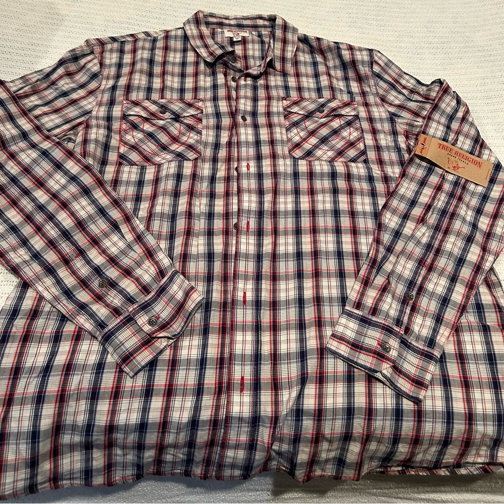 True Religion Button Down Shirt XXXL